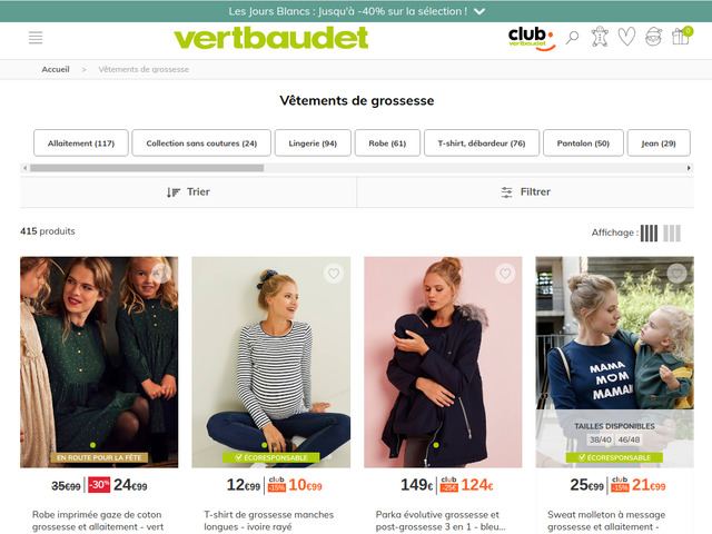 Vêtement de grossesse pratique et fashion, vêtement