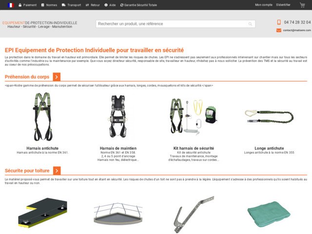 EPI : Equipement de Protection Individuelle