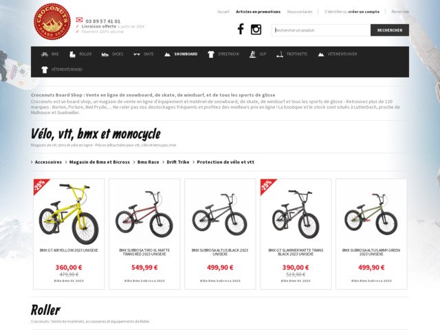 Croconuts BoardShop, boutique du sport de glisse
