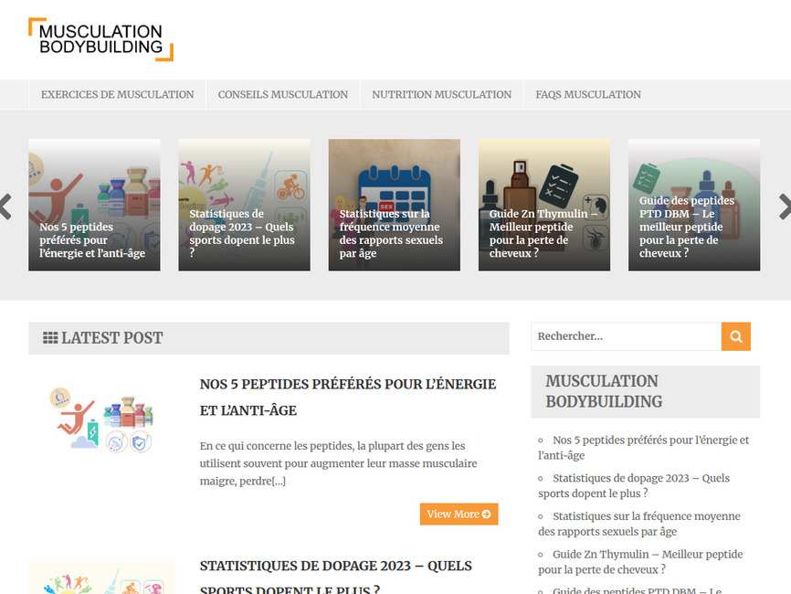 Guide de musculation et de la nutrition