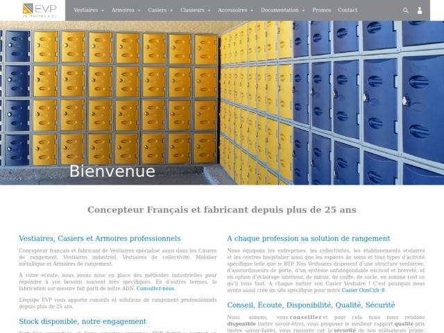 Fabricant de vestiaires, armoires et casiers