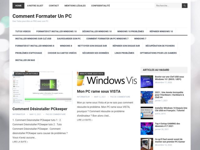 Comment formater un pc