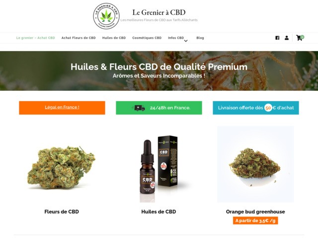 Huile de CBD et fleur de CBD de qualite aux meilleurs prix