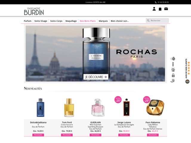 Nos parfums homme pas cher - parfumerie burdin