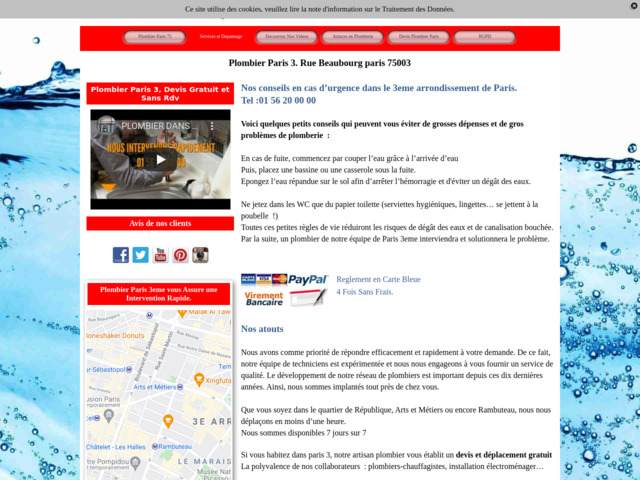 Plombier sur Paris 3