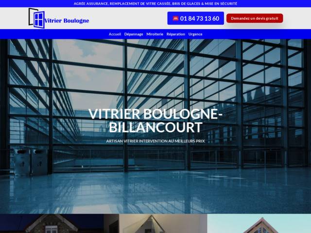 Miroiterie vitrerie boulogne billancourt