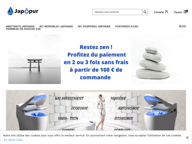 Spcialiste des toilettes japonaises et fontaines  eau filtrantes