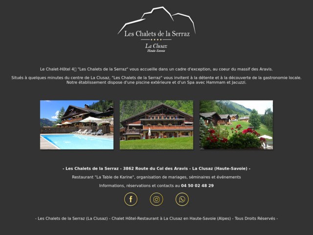 Chalet-Htel La Serraz  La Clusaz (Haute-Savoie)