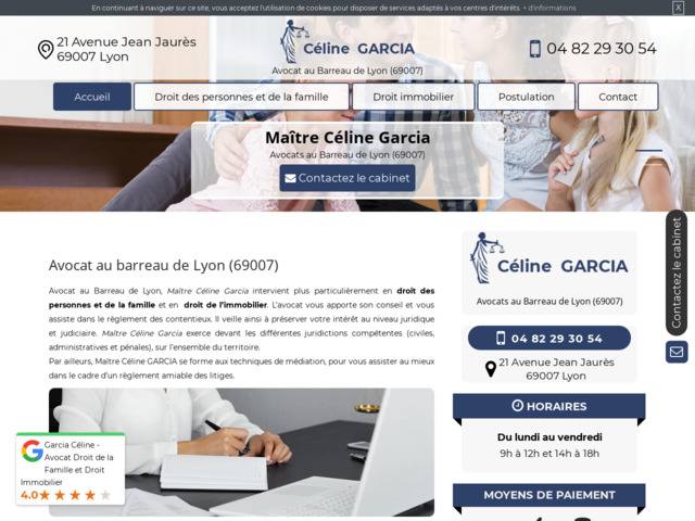Avocate en postulation à Lyon, maître Céline Garcia