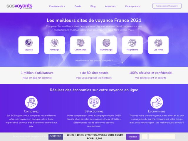 Le top des comparateurs de sites de voyance en France