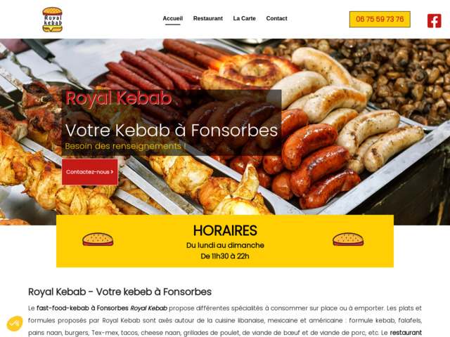 Tacos délicieux et authentiques à fonsorbes, royal kebab