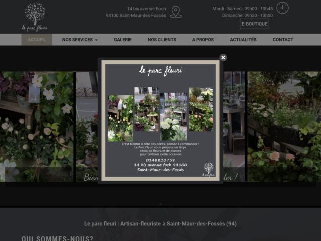 Le Parc Fleuri : artisan-fleuriste à Saint-Maur-des-Fossés (94)