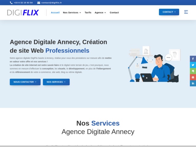 Digiflix - Agence digitale Annecy - Création et référencement site internet