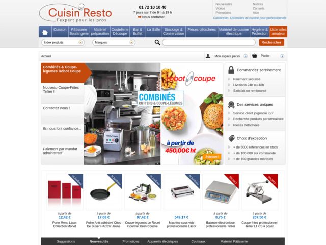 Ustensiles de cuisine pour professionnels | cuisin'resto