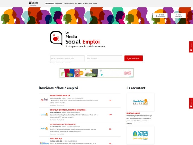 Site emploi social - le media social emploi