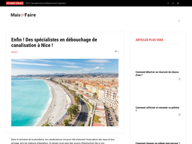 Comment trouver un expert en dbouchage de canalisation  Nice ?