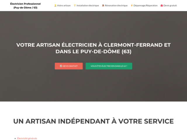 Electricien puy-de-dôme