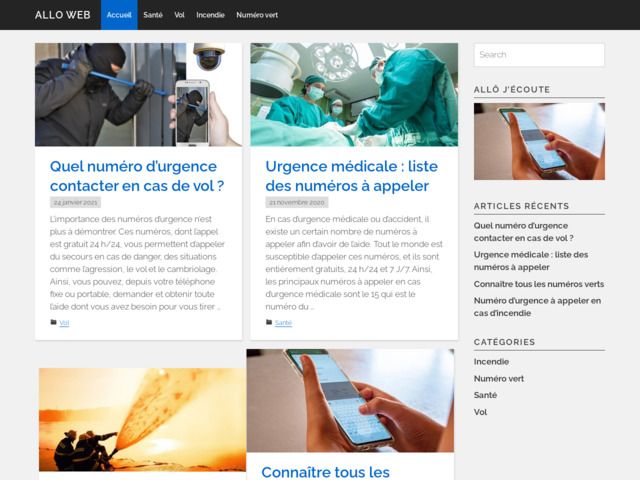 Allo web : liste des services pratiques & urgence | 100% gratuit