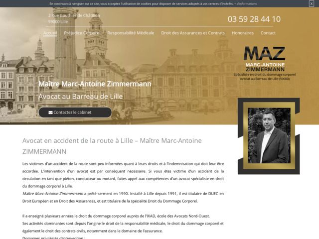 Avocat en droit accident de la route situé à lille