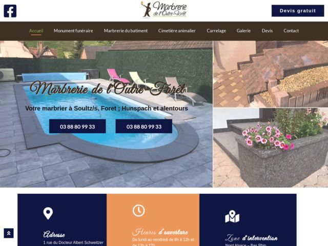 Marbrerie  bas-rhin de l'outre-fort