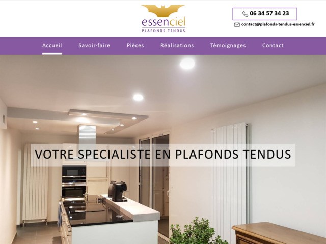 Essenciel :  plafond tendu ardennes