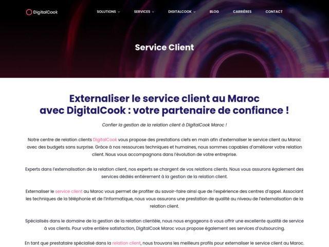 DigitalCook Maroc : solutions informatiques
