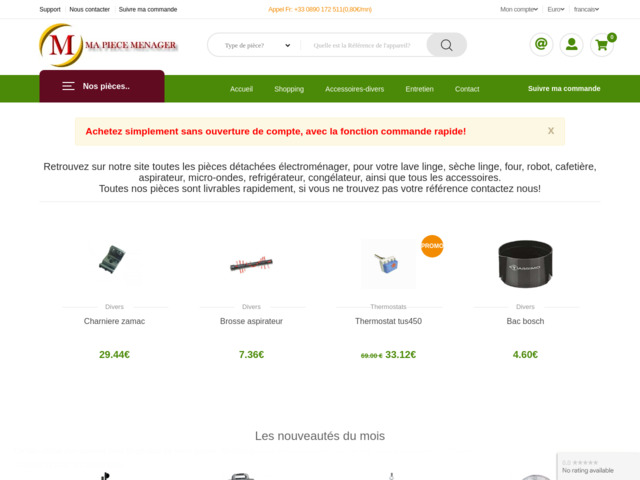 Boutique en ligne ma pièce ménager