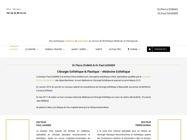 Dr Pierre Dumas & Dr Paul Gasnier chirurgie esthétique & plastique