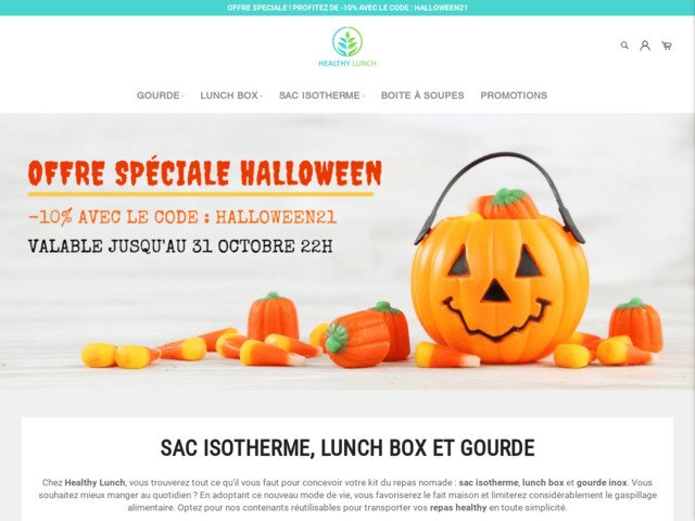 Healthy lunch : sac isotherme, lunch box et glacière