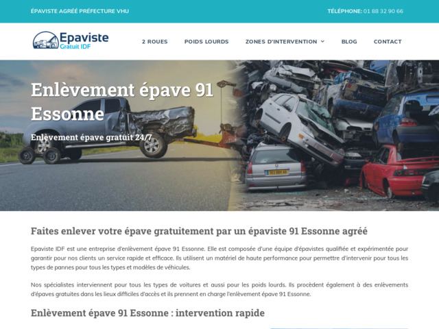 Enlèvement épave 91 essonne | meilleur épaviste à 91 essonne