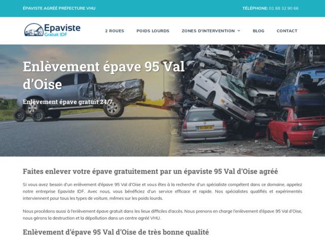 Enlèvement épave 95 val d'oise - épaviste gratuit