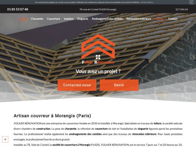 Service de couvreur à Arpajon