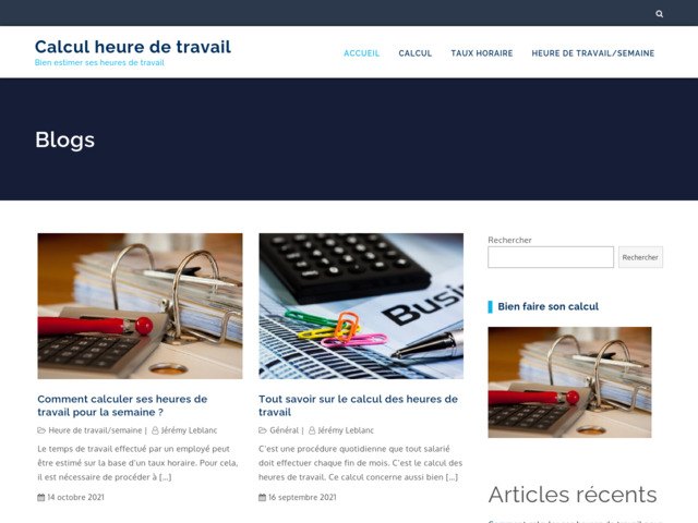 Calcul heure de travail | excel, tableau journalier, hebdomadaire