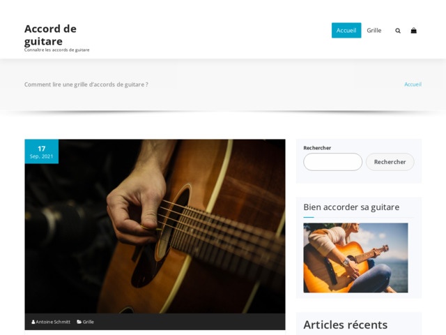 Accord guitare : comment accorder | Grille base, PDF gratuit