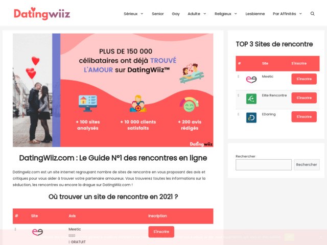 Datingwiiz.com : le guide n°1 des sites de rencontre