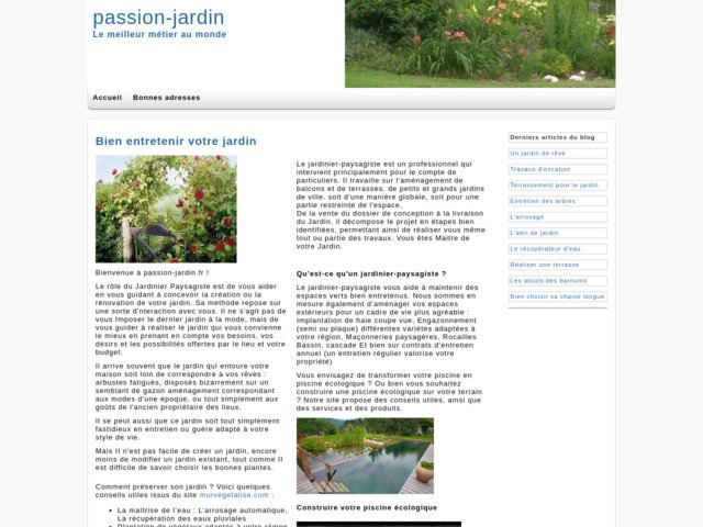 Passion jardin