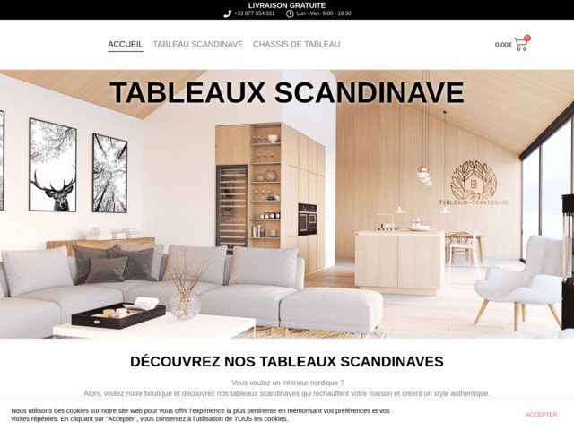 Décoration tableau scandinave