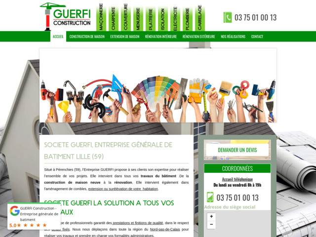 Entreprise de construction à Lille