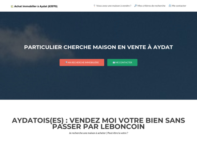 Immobilier à aydat
