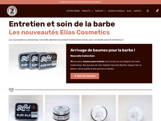 Elias cosmetics - produits pour le soin et l'entretien de la barbe