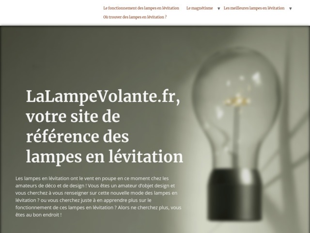 Lalampevolante.fr - Lampe en lvitation