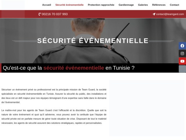 Consultez votre socit de scurit vnementielle et gardiennage