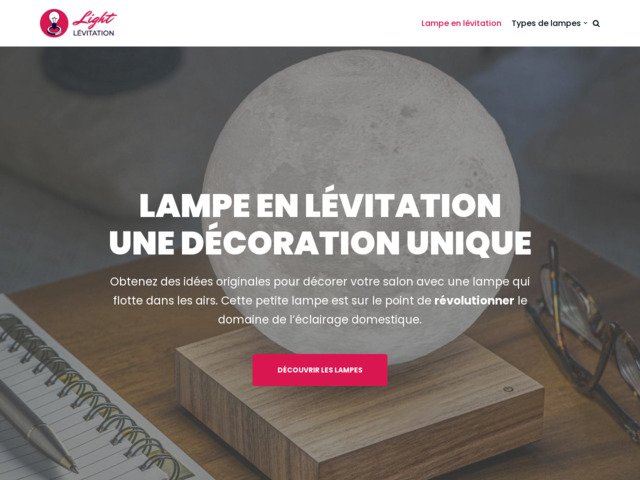 Lampe en lévitation