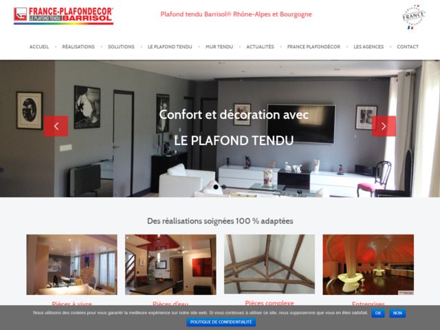 Installation pose de plafonds tendus et murs tendus