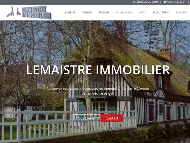 Agence immobilire le havre - lemaistre immobilier
