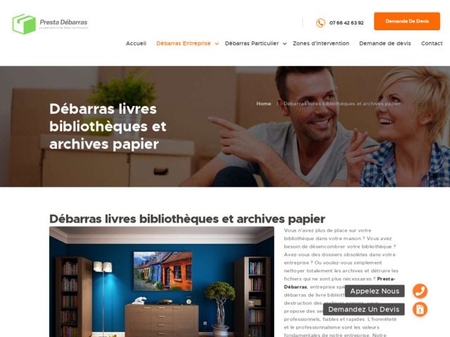 Débarras livres bibliothèques et archives papier