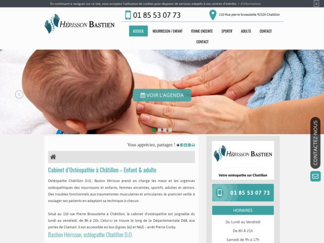 Ostéopathe pour femme enceinte à châtillon, bastien hérisson