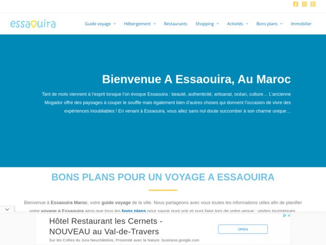Guide de voyage  Essaouira au Maroc