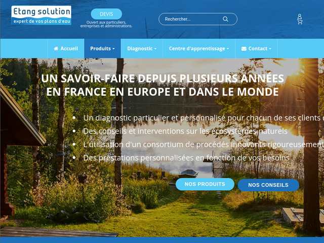 Etang-Solution, expert de vos plans d'eau