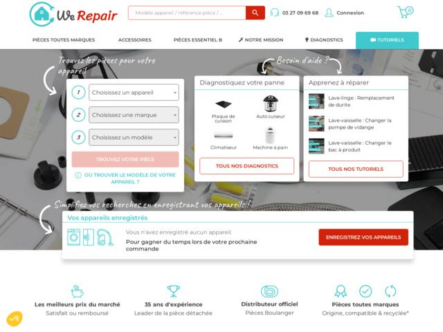 Pièces détachées électroménager - SAV & accessoires | Werepair